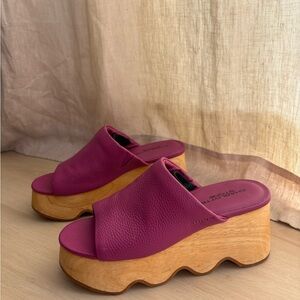 Charlotte Stone Pink Platform Sandals